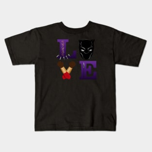 LOVE Black Panther Kids T-Shirt